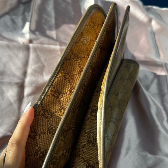 MORABITO Paris Women's Monogram Brown Leather Shoulder Handbag Purse Vintage - Picture 3 of 16